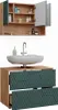Set mobili bagno Vicco Irma Quercia verde/oro 2 parti, base Anteprima dell’immagine prodotto 8