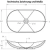 doporro Aufsatzwaschbecken Waschschale BxTxH 63x36x14cm Produktbild-Vorschau 8