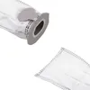 Two vacuum cleaner bags are shown against a white background. One bag is partially open, revealing the opening mechanism, while the other is shown separately. Produktbild-Vorschau