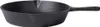 A black cast iron frying pan is shown from a side angle against a white background. Produktbild-Vorschau