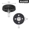 WAGNER Anschraubplatten RUND 4tlg. Set kombinierbar - Ø 50 Produktbild-Vorschau 2