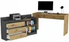 Psací stůl rohový komoda sada 120 cm FRAMIRE N-15 artisan Náhled obrázku produktu 5