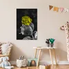 MuchoWow® Poster Blumen - Rose - Gelb - Schwarz - Weiß Produktbild-Vorschau 7
