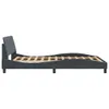vidaXL Bettgestell "Dover" Dunkelgrau 140x200 cm Samt Produktbild-Vorschau 5