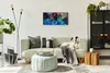 Küche Wohnzimmer Wand Leinwand Uhr 60x30 Malerei abstrakte Produktbild-Vorschau 4