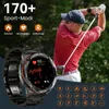A man playing golf with a smartwatch prominently displayed. Produktbild-Vorschau