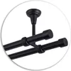 Close-up of a double curtain rod system mounted to a ceiling. Anteprima dell’immagine prodotto