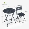 Blumfeldt Bistrotisch Mit Stühlen – 60 cm Rund Klappbar, Produktbild-Vorschau 7