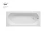 A top-down view of a white rectangular bathtub on a white background. Produktbild-Vorschau