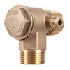 A close-up studio shot of a brass check valve against a white background. Produktbild-Vorschau