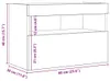 vidaXL TV-Wandschrank 60 x 30 x 40 cm Schwarz Eichen-Optik Produktbild-Vorschau 8