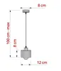 LUXOLAR Pendelleuchte Salbeigrün Ø12 cm – Minimalistische Produktbild-Vorschau 6