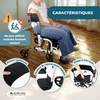 Déambulateur avec repose-pieds Mobiclinic Pliable Freins en Voir les images du produit 7