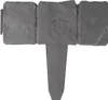 A single gray plastic garden border with a stone-like texture and a stake for insertion into the ground. Produktbild-Vorschau