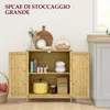 Sideboard im Bohššme-Stil aus Rattan und Bambus, 2 Tš¹ren Produktbild-Vorschau 6