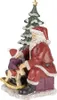Clayre & Eef Figur Weihnachtsmann 16x13x22 cm Rot Grün Produktbild-Vorschau 2