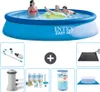 Intex runder aufblasbarer Easy Set-Schwimmpool – 396 x 84 Produktbild-Vorschau 1