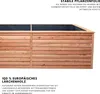 Hochbeet aus Lärche Rhombus XL, ca. 232 x 80 x 73 cm , 1350 Produktbild-Vorschau 2