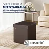 Čalouněný skládací taburet s úložným prostorem 38 x 38 x 38 Náhled obrázku produktu 10