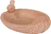 Vogeltränke Vogelbad Tränke mit Spatzenfigur terracotta Produktbild-Vorschau 3