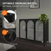 ML-Design Witryna 120x93x40cm Czarna witryna z 4 Podgląd zdjęcia produktu 4