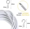 Vorhangdraht Weiß Set,  3 Meter Gardinendraht/4 Paar Haken Produktbild-Vorschau 5