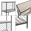 Stolik konsolowy 'Övertorneå' 100x30x75 cm czarny/dąb Podgląd zdjęcia produktu 6