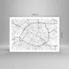 Poster - Poster ohne Rahmen - Stadt Karte Paris - 100x70 cm Produktbild-Vorschau 4