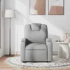 vidaXL Sedia da massaggio in tessuto grigio chiaro Anteprima dell’immagine prodotto 3