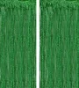 2 pezzi tenda verde tinsel 1mx2.5m, sfondo glitter Anteprima dell’immagine prodotto 1