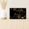 MuchoWow® - Leinwandbilder - Blumen - Schwarz - Gold - Produktbild-Vorschau 6