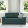 vidaXL 2-Sitzer-Sofa Dunkelgrün 180x81x84 cm Stoff Produktbild-Vorschau 3