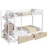 Stapelbed met LED-verlichting, lades en kledingroede, Productafbeelding-voorbeeld 19