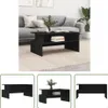 The Living Store Couchtisch Schwarz 90x55x42,5 cm Produktbild-Vorschau 1