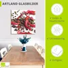 ARTland Glasbild Frische Chili auf Kaffee Größe: 20x20 cm Produktbild-Vorschau 3