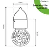 LUMILED 6x Set Solar Kristallglas Hängende LED Kugeln IP44 Produktbild-Vorschau 16