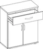 Kommode Beistellschrank Anrichte Schrank Sideboard Produktbild-Vorschau 2