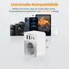 TESSAN 2 Stück Klappbarer Adapter 5 in 1 Reiseadapter UK Produktbild-Vorschau 5