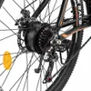 Close-up of the rear wheel and drivetrain of an electric bicycle. Produktbild-Vorschau