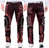 Cipo & Baxx Herren Jeans CD693 Bordeaux W31/L32 Produktbild-Vorschau 7