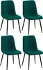 CLP 4er Set Stühle Dijon mit Lehne dunkelgrün Material Produktbild-Vorschau 1