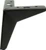 A single black furniture leg is shown against a white background. Produktbild-Vorschau