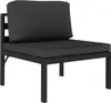 6-tlg. Garten-Lounge-Set mit Kissen Aluminium Anthrazit Produktbild-Vorschau 5