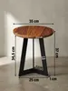 Technische Zeichnung des runden Holztisches mit genauen Maßangaben von 35x37x35 cm und der markierten Tischplattenstärke von 2,5 cm._#sku_BARWL5.665# Produktbild-Vorschau