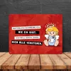 Engel Metallschild XXL in 28x38 cm mit Spruch- Ich schreib Produktbild-Vorschau 4