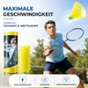5x Speedbadminton Federbälle gelb - Badmintonbälle, extra Produktbild-Vorschau 2