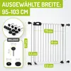 Bomi Treppenschutzgitter ohne Bohren, 95-103 cm, flacher Produktbild-Vorschau 2