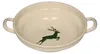 Riess Emaille Bauernschüssel flach Ø 24 cm Hirsch Grün Produktbild-Vorschau 1