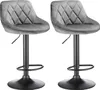 lot de 2 tabourets de bar en velours Tabouret de bistrot Voir les images du produit 1