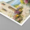 Poster - Poster ohne Rahmen - Haus Santorini Blumen - Produktbild-Vorschau 2